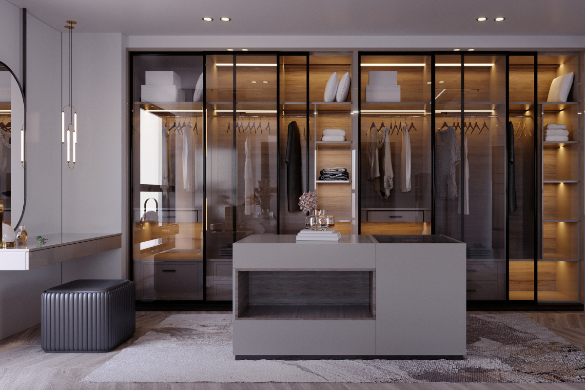 Guarda-Roupa Espelhado para Ampliar o Espaço e Refletir Estilo - ideia