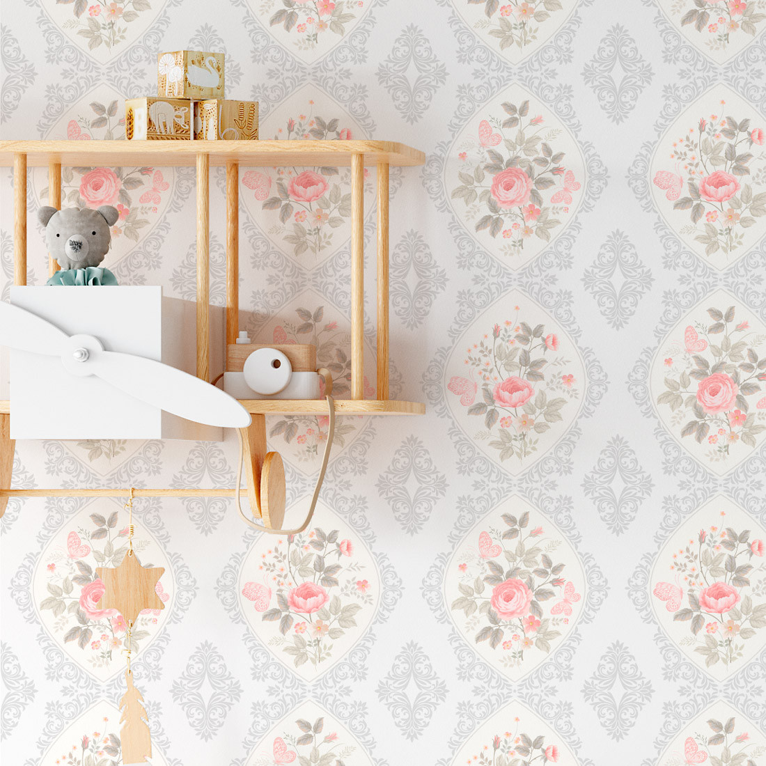 Delicadeza Floral no Quarto: Um Toque Romântico e Fácil de Limpar - inspiração