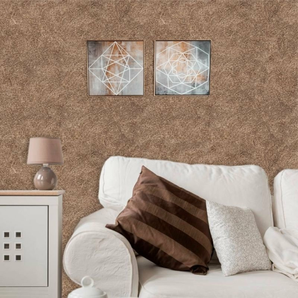 Papel de Parede com Textura Aconchegante: Toque de Camurça para Relaxar - inspiração