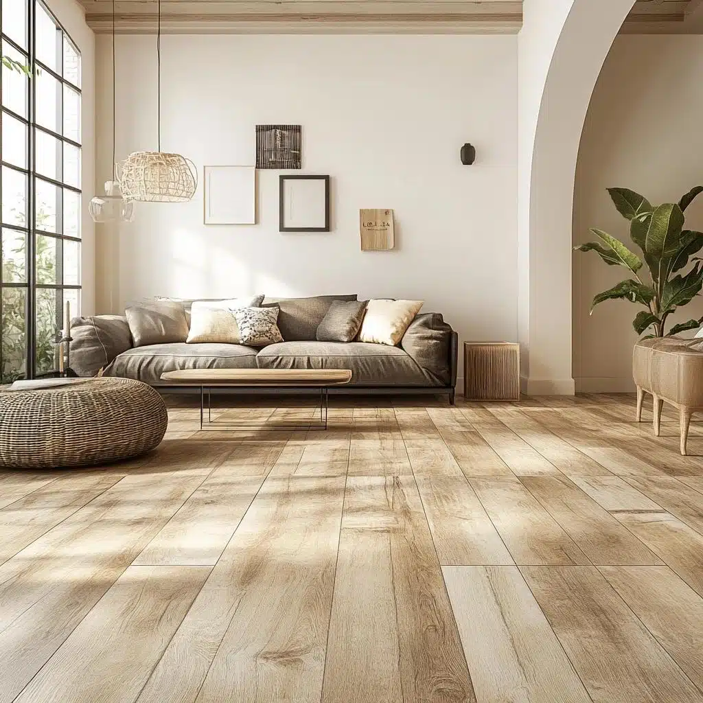 Elegância Acessível: Piso Vinílico que Imita Madeira - ideia