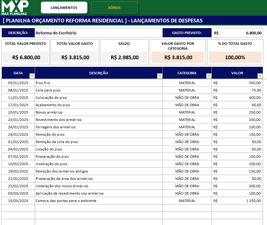 Planilha + Moodboard: Visualizando Seu Sonho! - inspiração