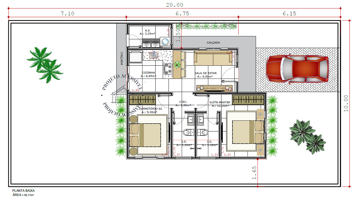 Com Integração Total à Sala: Ampliação Visual Esperta - inspiração