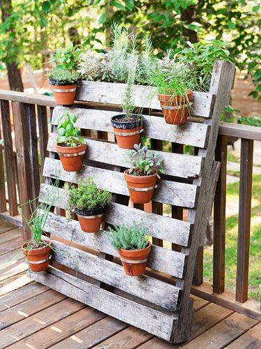 Jardim Vertical DIY com Pallets e Ervas Aromáticas: Frescor e Sabor ao Alcance da Mão! - detalhe