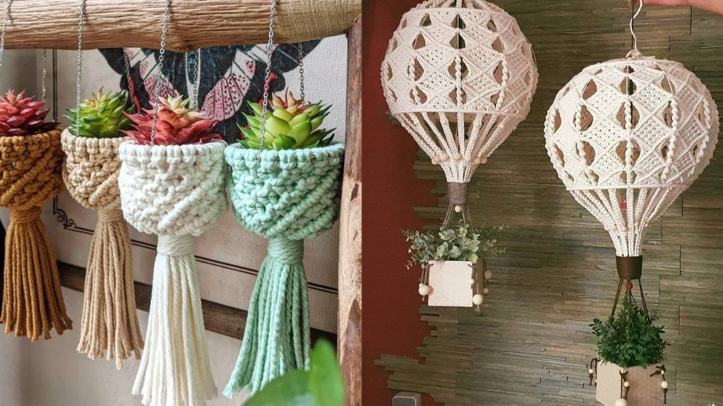 Porta de Giro com Detalhes em Macramê - inspiração