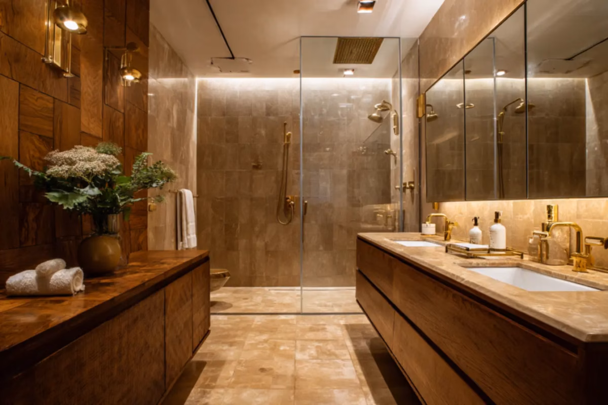 Aconchego Natural: Box com Detalhes em Madeira - inspiração