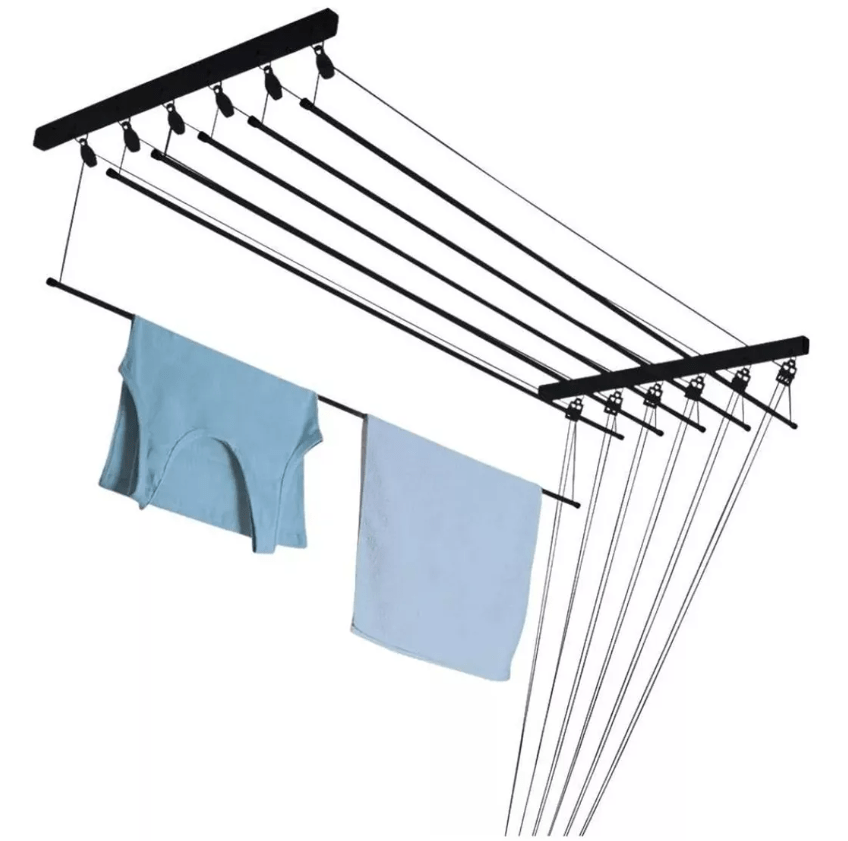 Varal de Teto Individual com Toque Industrial: Tubos de Cobre à Vista! - inspiração