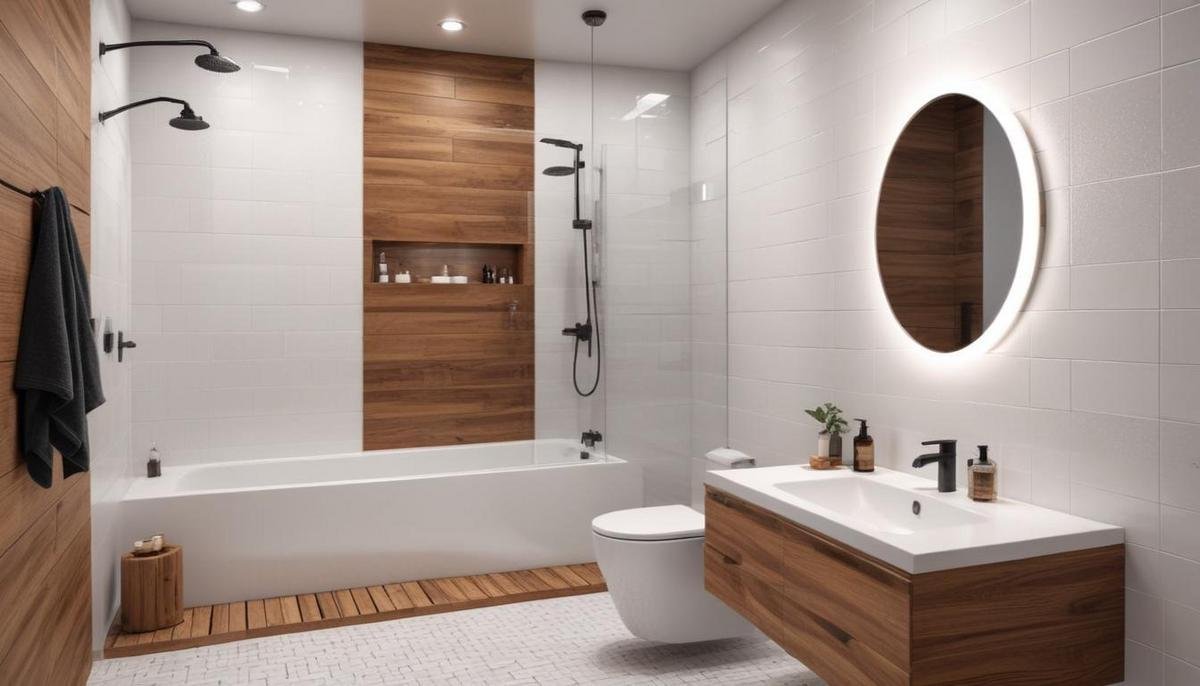 Materiais ideais para acabamento banheiro moderno