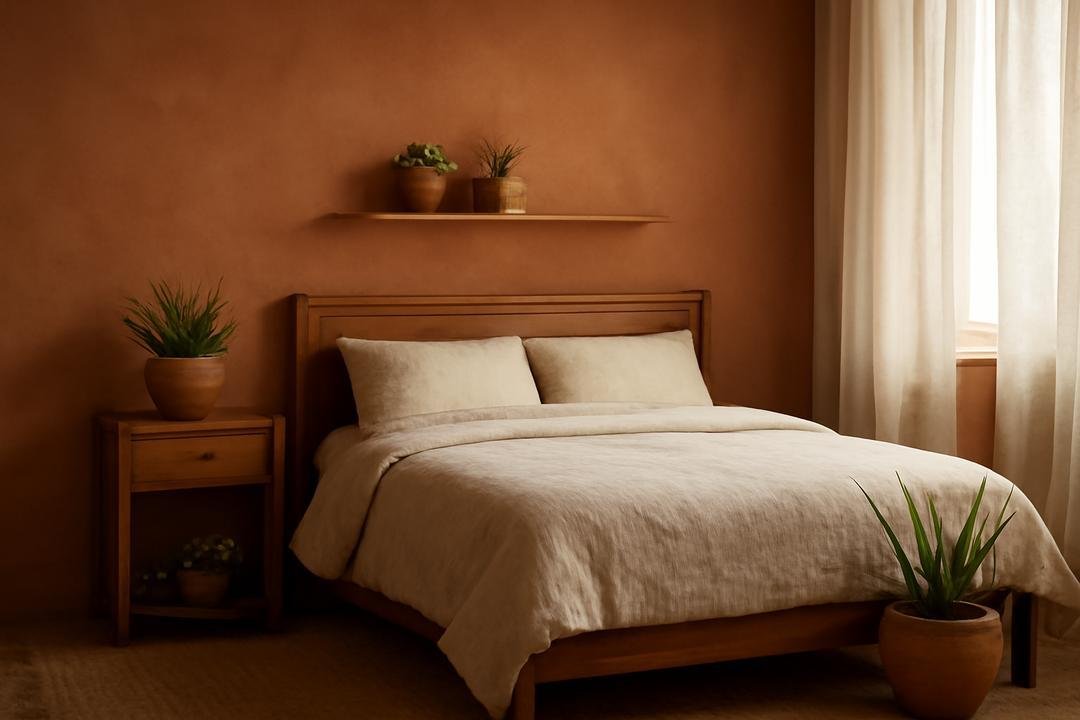 O que é decoração quarto terrosa?