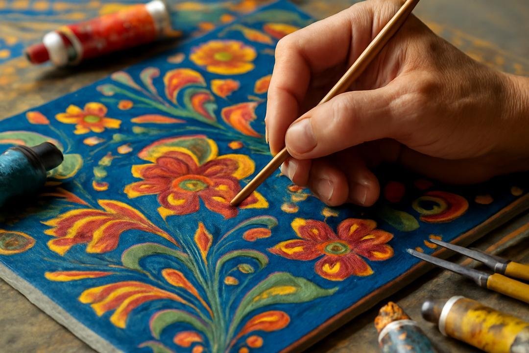 O que é pintura artesanal e sua importância